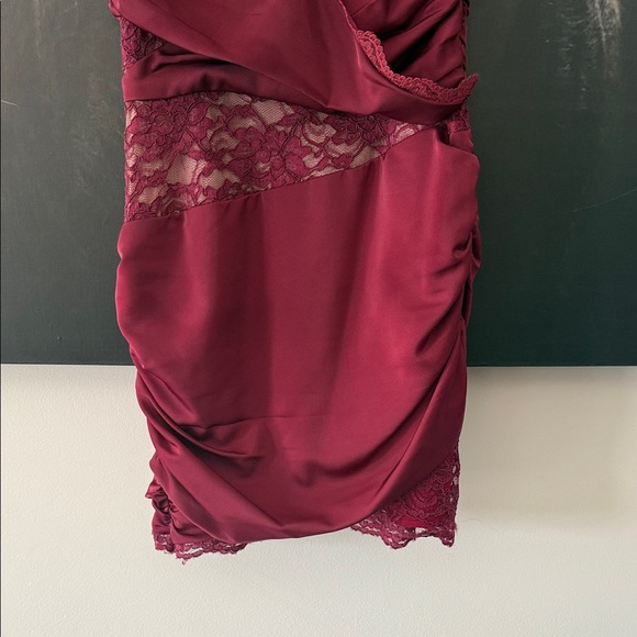 NBD Burgundy Mini Dress - Picture 4 of 6